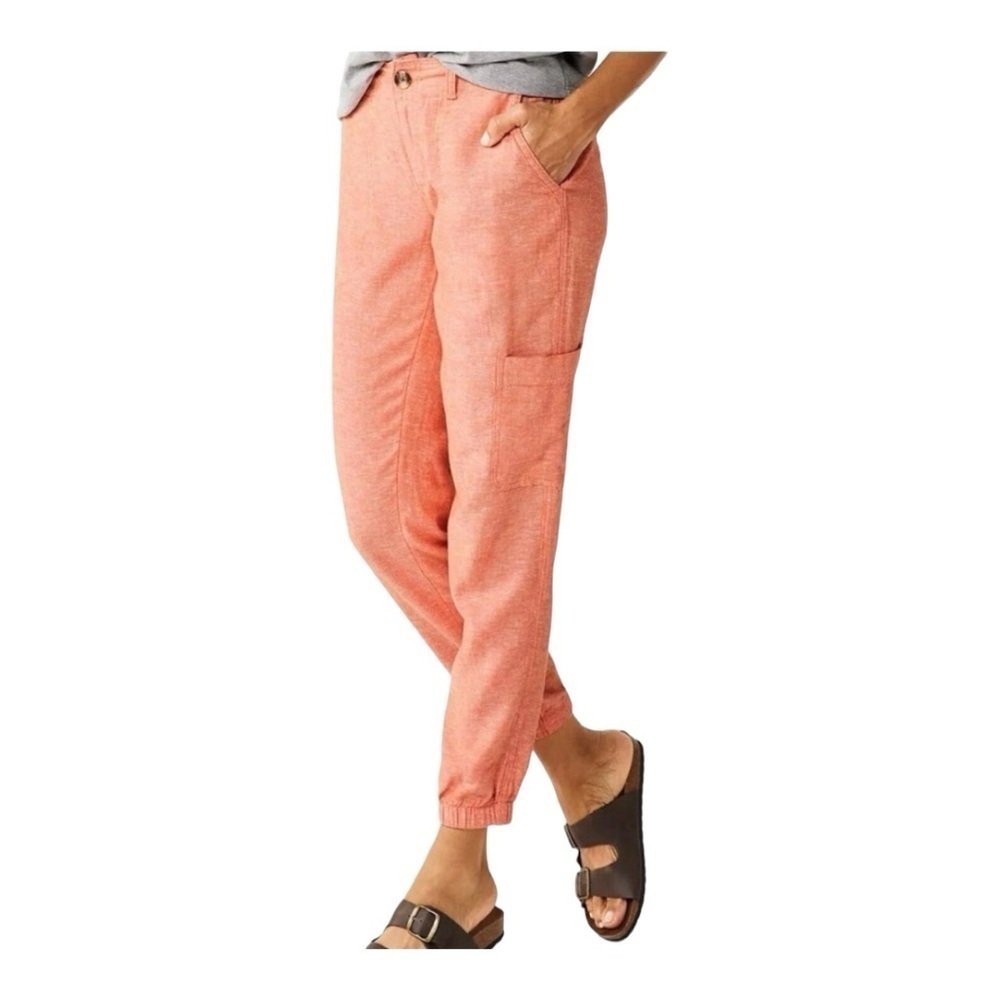 Sonoma Linen Rayon Blend Oak Orange/ Salmon/ Peach Orange
Cargo Jogger Sz 14